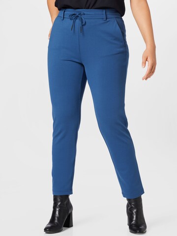 ONLY Carmakoma Regular Trousers in Blue: front