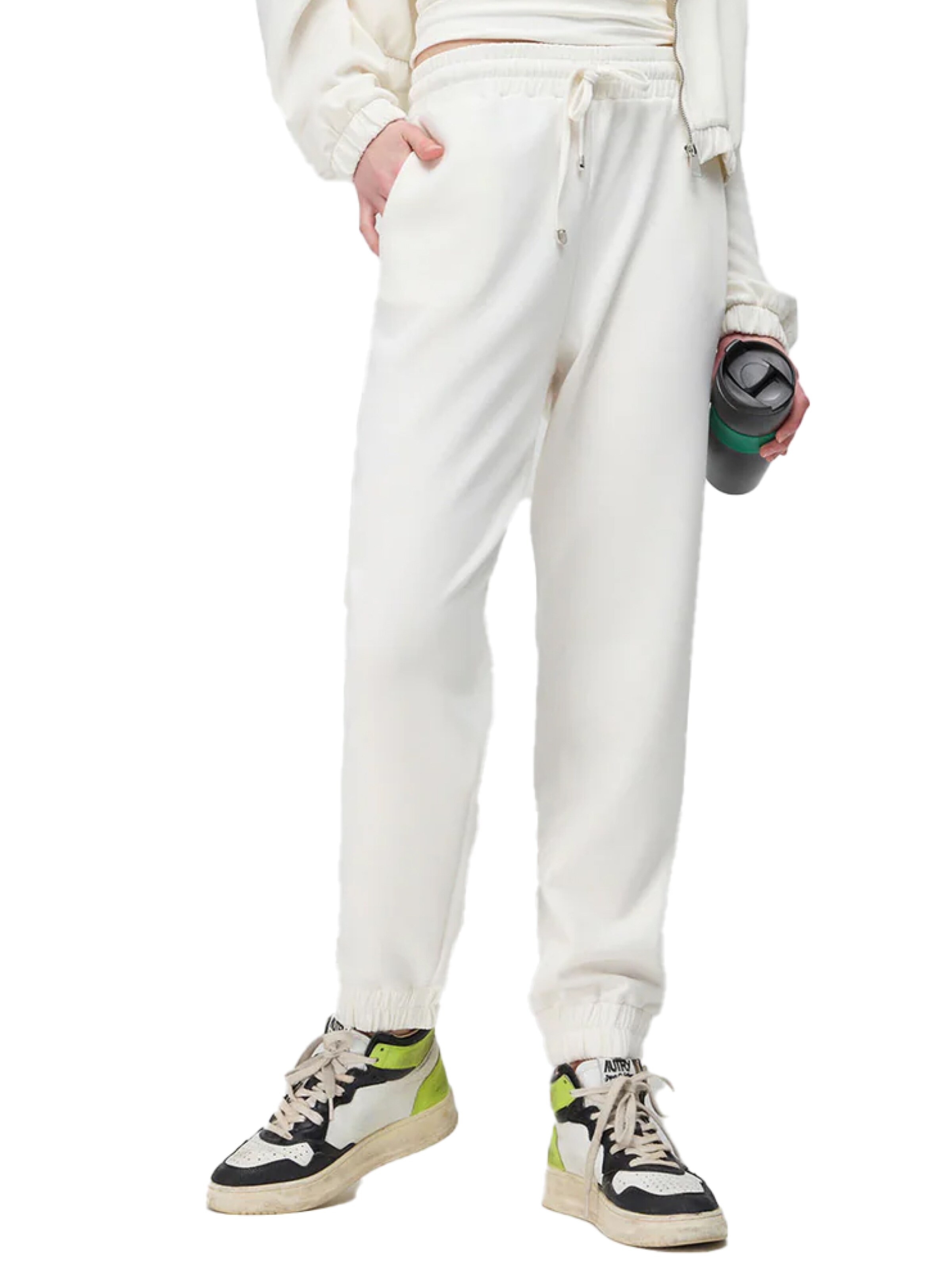 Effilé Pantalon No Matter What en beige : devant