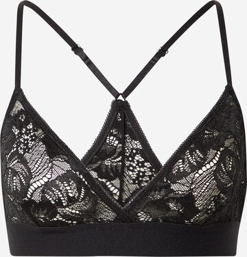 Urban Classics Triangle Bra in Black: front