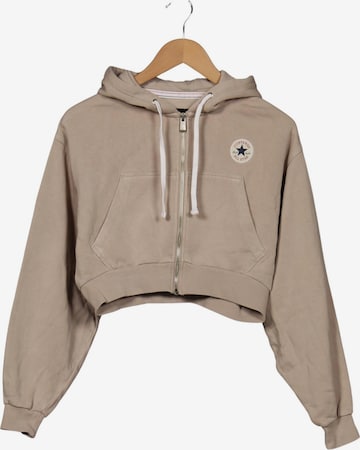 CONVERSE Kapuzenpullover XXS in Beige: Vorderseite