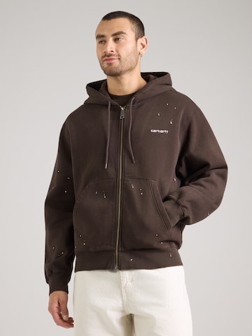 Giacca di felpa di Carhartt WIP in marrone: frontale