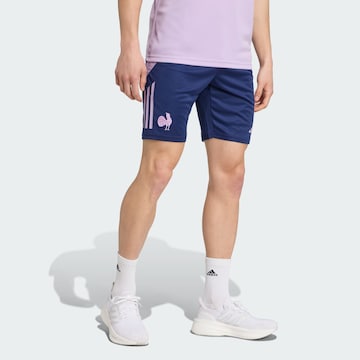 ADIDAS PERFORMANCE Regular Sportbroek 'Frankreich' in Blauw: voorkant