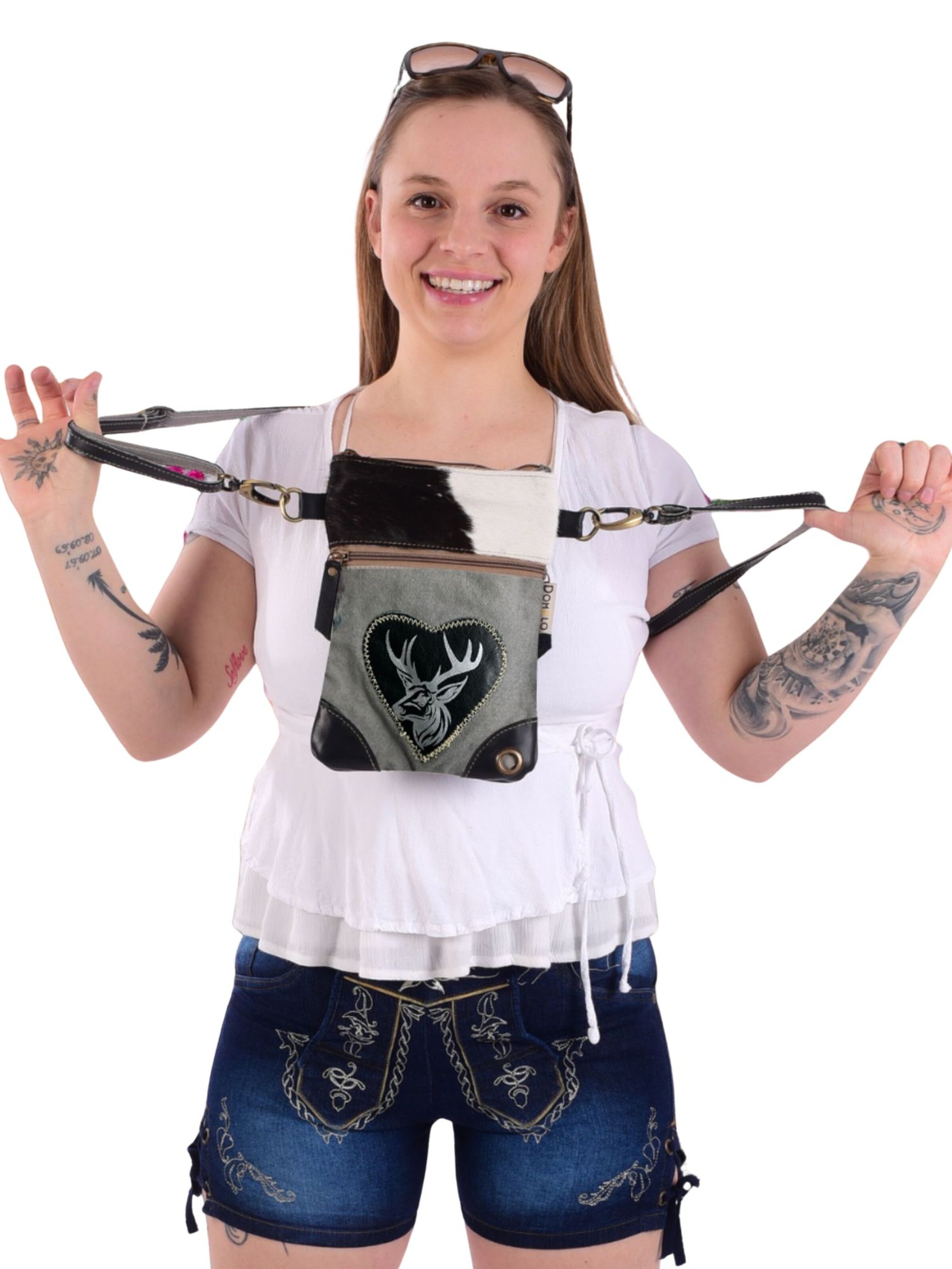 DOMELO Crossbody Bag 'Domelo' in Grey