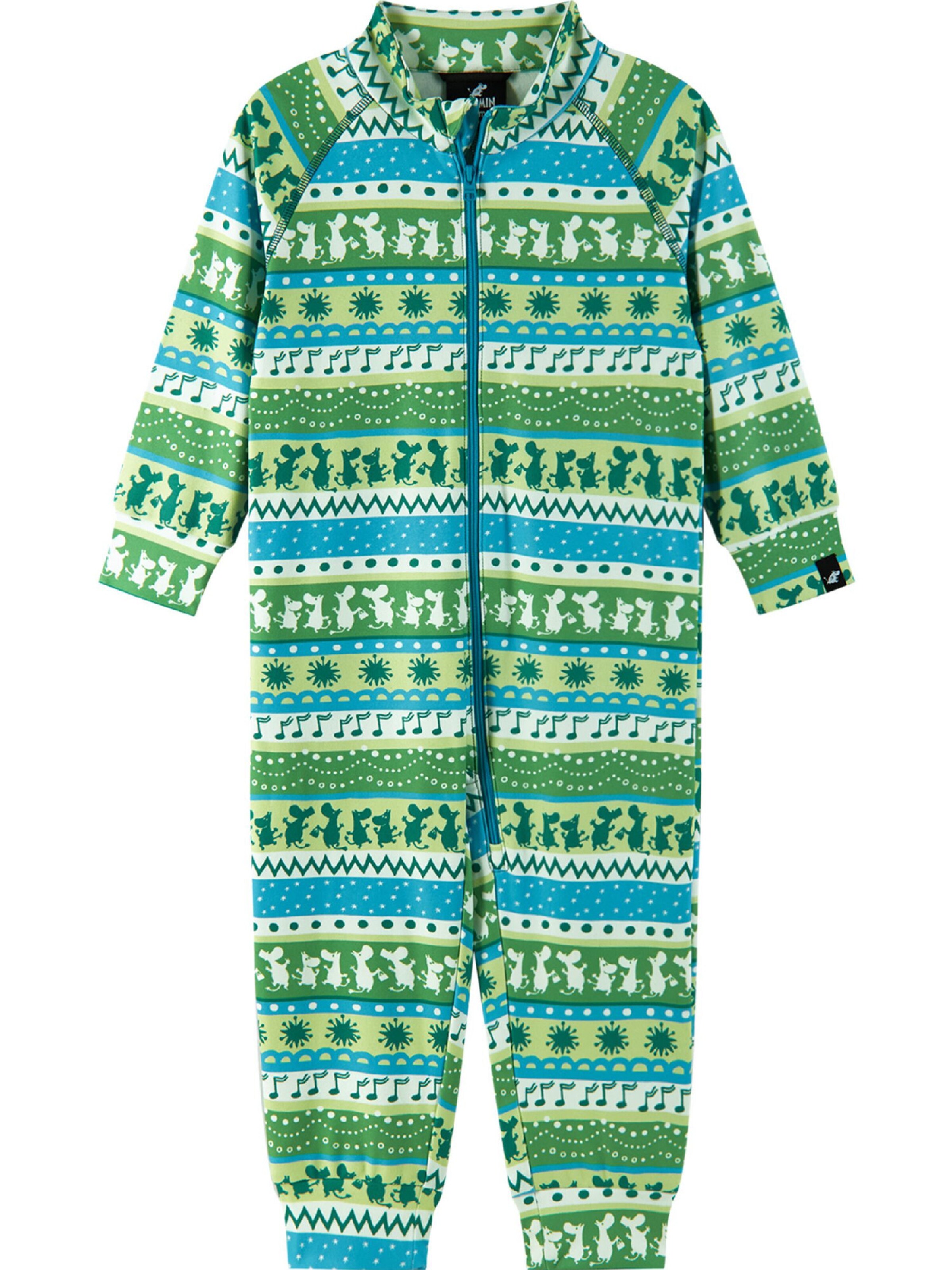 Reima Overall 'Moomin Tarhaan' in Groen: voorkant