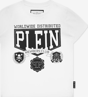 Philipp Plein - Camiseta 'College' en blanco: frente