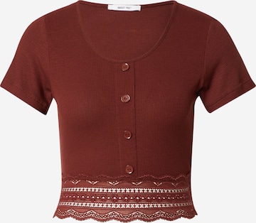 ABOUT YOU T-shirt 'Carin' i brun: framsida