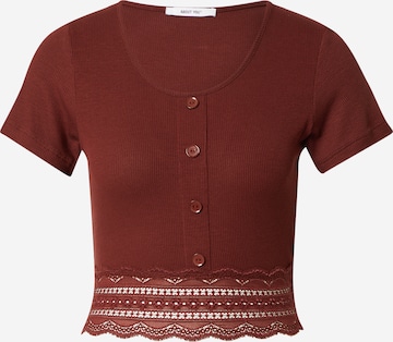 T-shirt 'Carin' ABOUT YOU en marron : devant