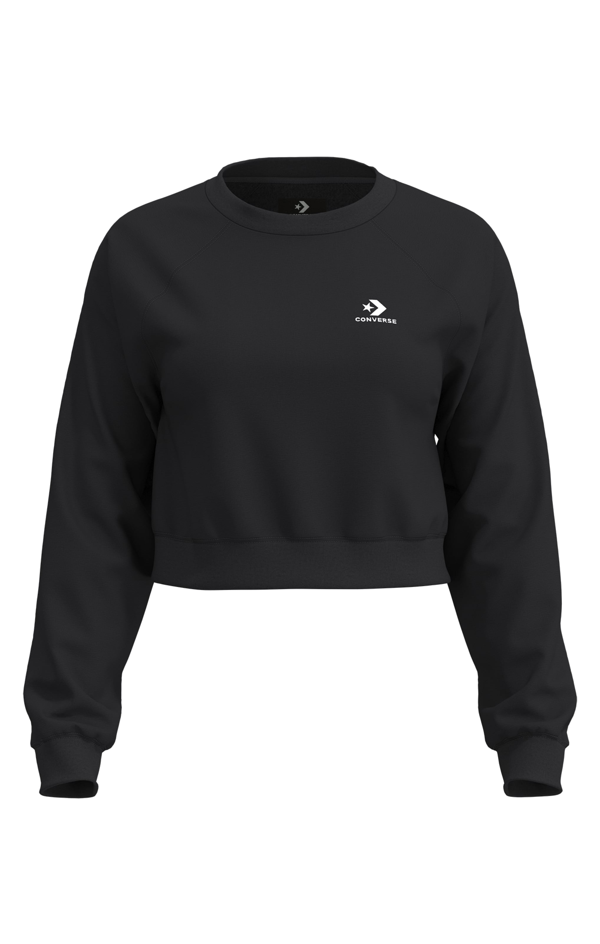 CONVERSE Sweatshirt in Schwarz: Vorderseite