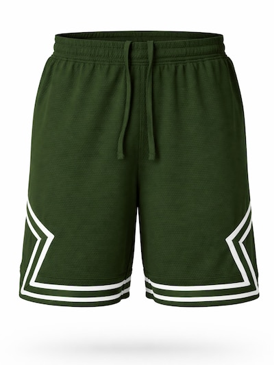 PANTONECLO Swimming Trunks 'Pantoneclo Men’s Gym Shorts with Side Gaset' in Green, Item view