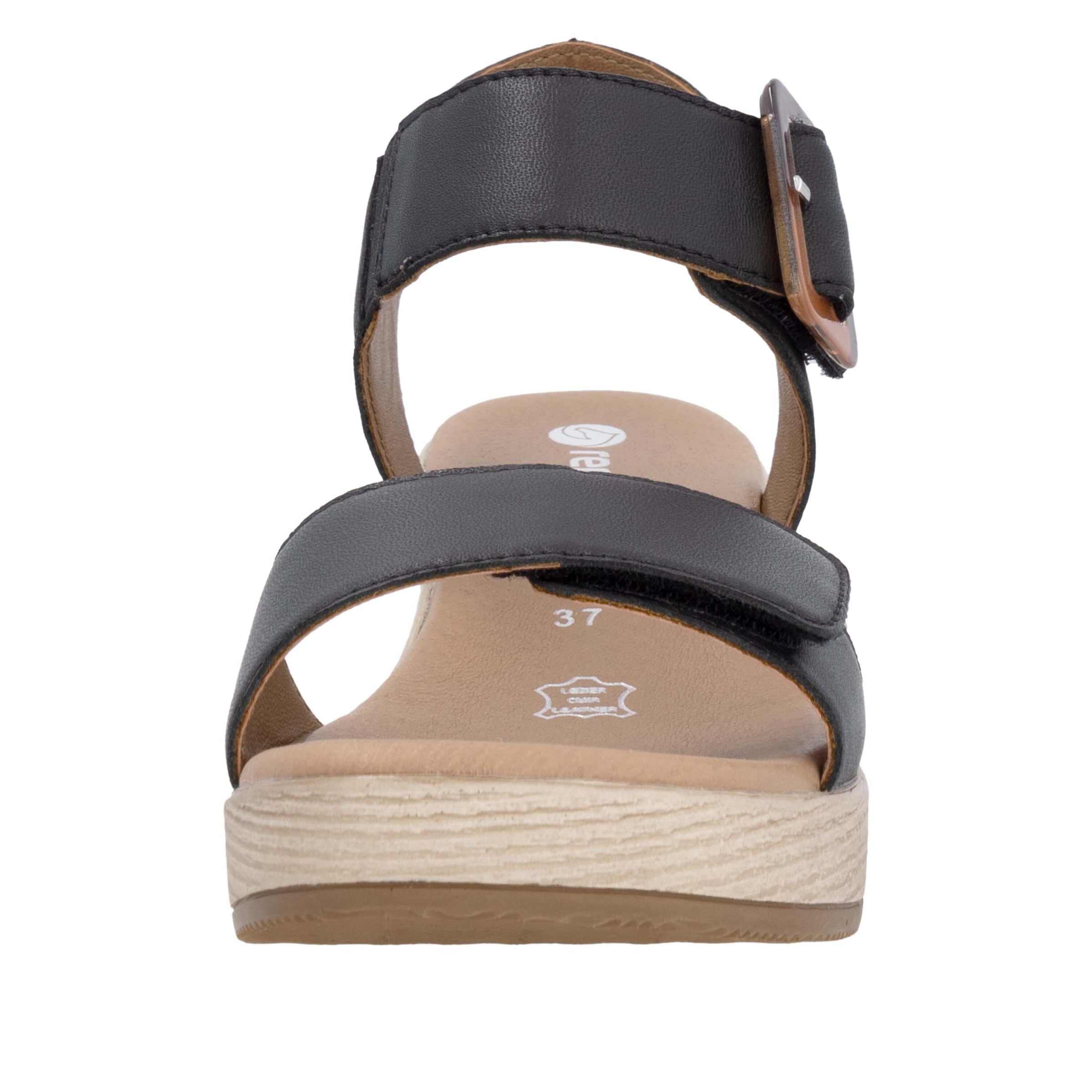 REMONTE Strap Sandals in Black