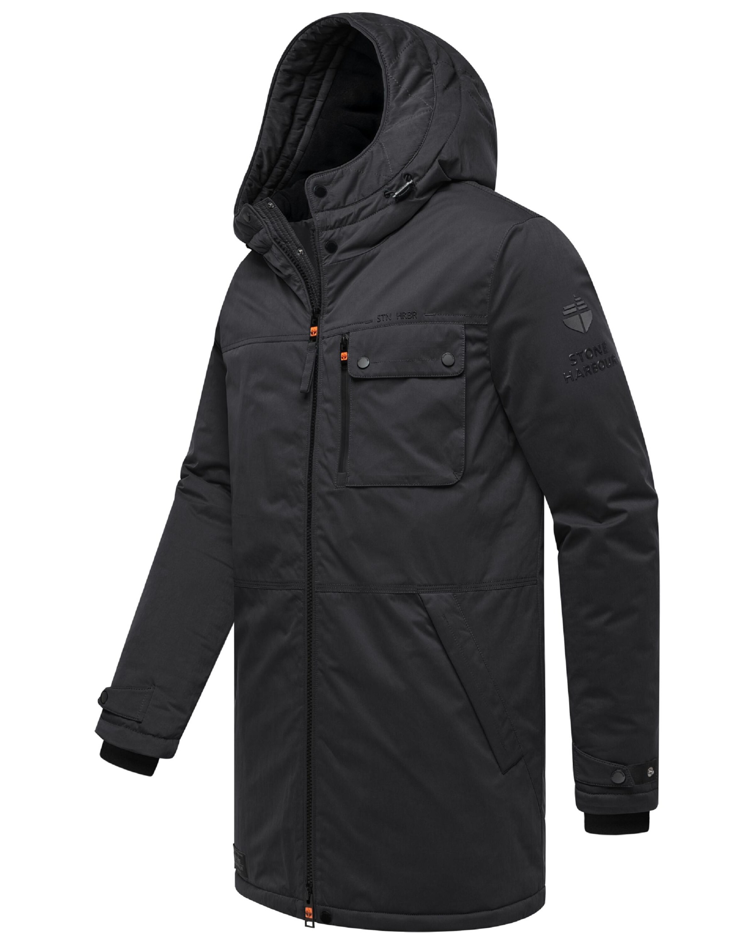 STONE HARBOUR Winter coat 'Fintaan XX' in Black