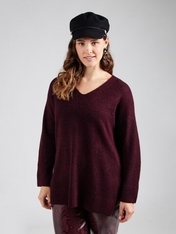Vero Moda Curve Свитер 'VMCfiluca' в Красный: спереди