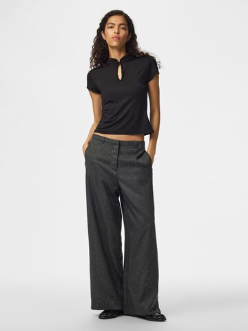 PIECES Wide leg Broek 'PCFalka' in Grijs