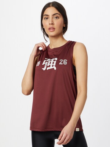 Superdry Sports Top in Red: front