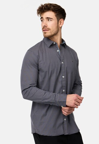 INDICODE JEANS Regular Fit Hemd in Blau