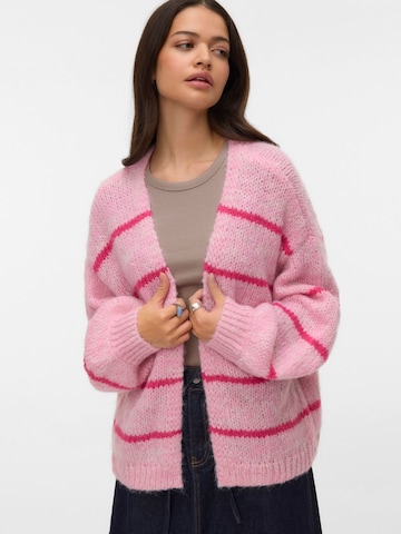 Cardigan 'VMMaybe' VERO MODA en rose : devant