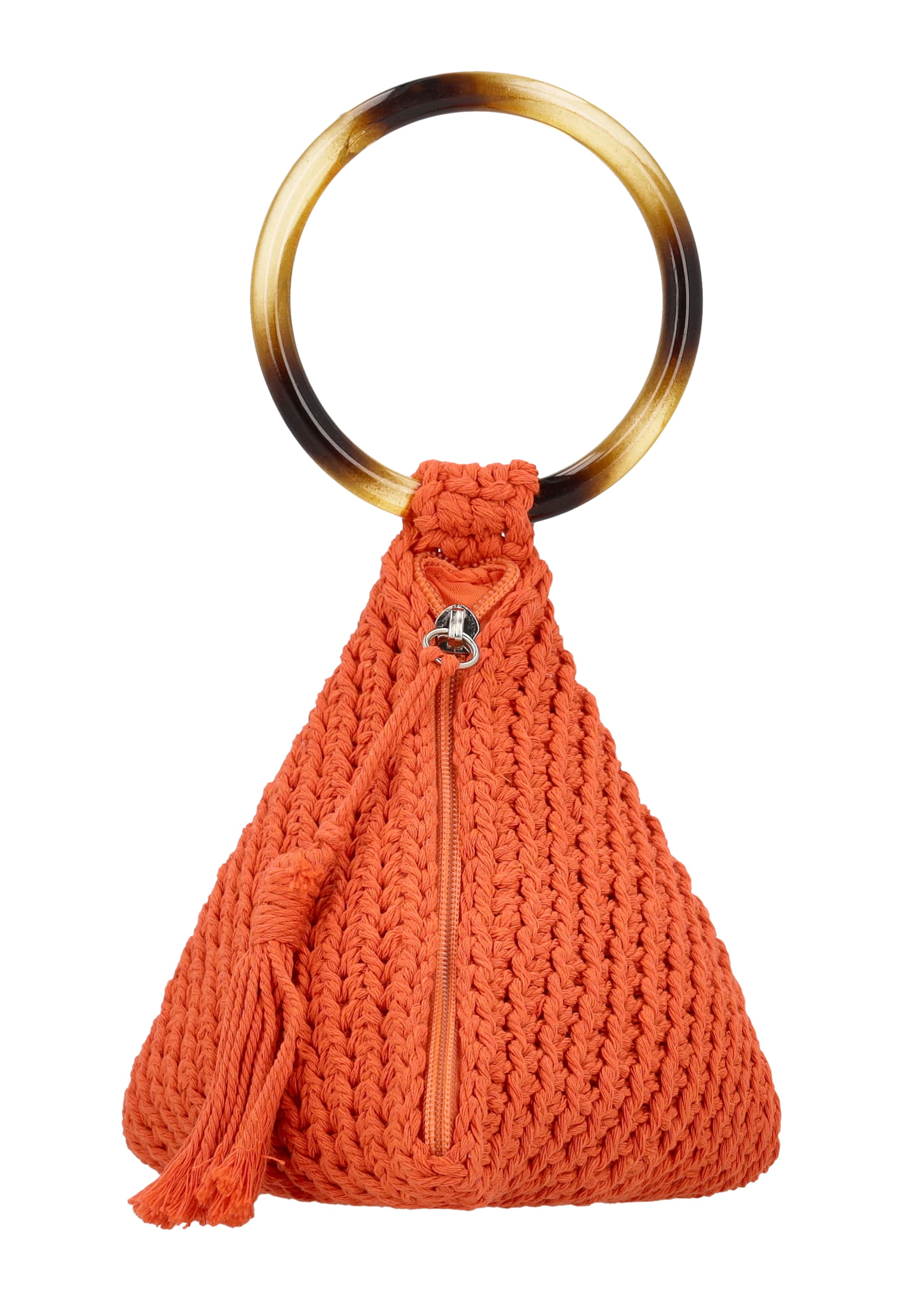 Pochette IZIA en orange : devant