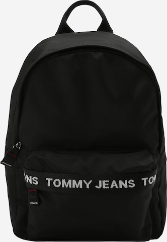 Tommy Jeans Backpack 'Essentials' in Black: front
