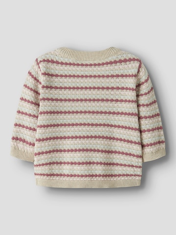 NAME IT Pletena jopa 'NBFFLOWS' | roza barva