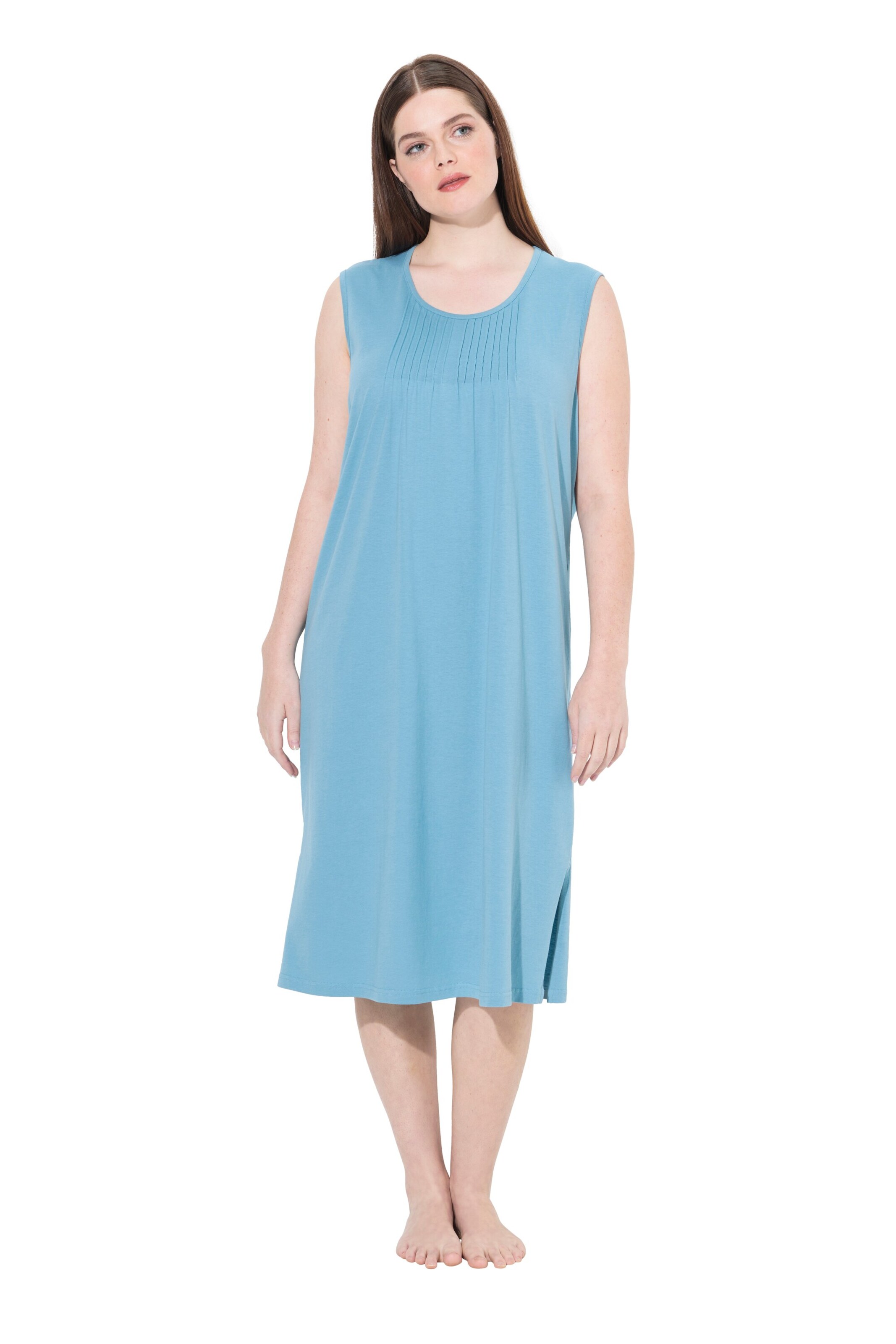 Ulla Popken Nachthemd in Blauw: voorkant