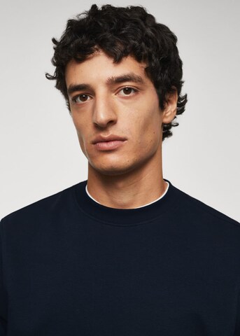 MANGO MAN Sweatshirt 'Nola' in Blau