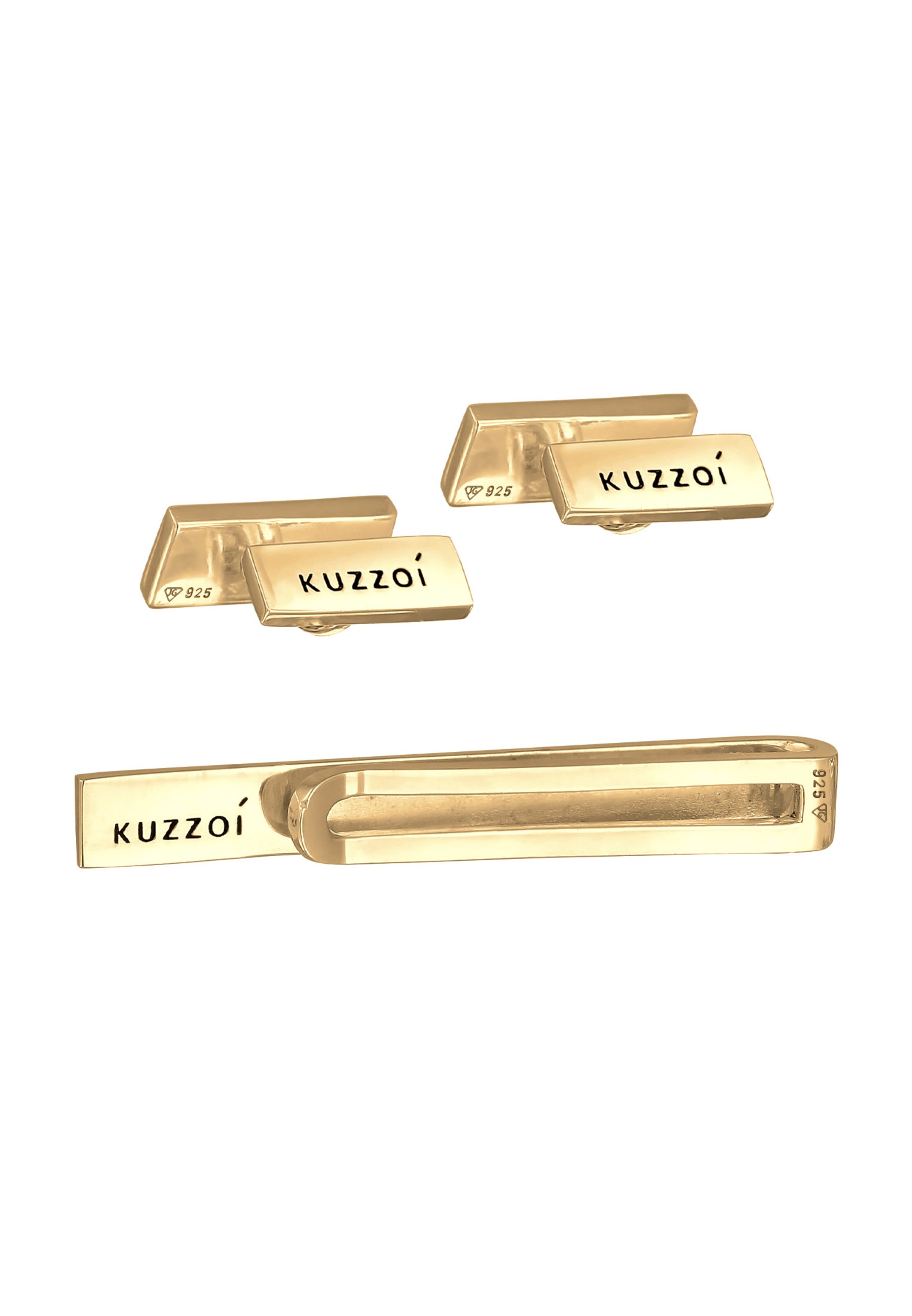 KUZZOI Schmuckset in Gold: Vorderseite