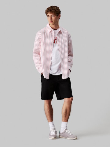 Regular Pantalon chino Calvin Klein Jeans en noir