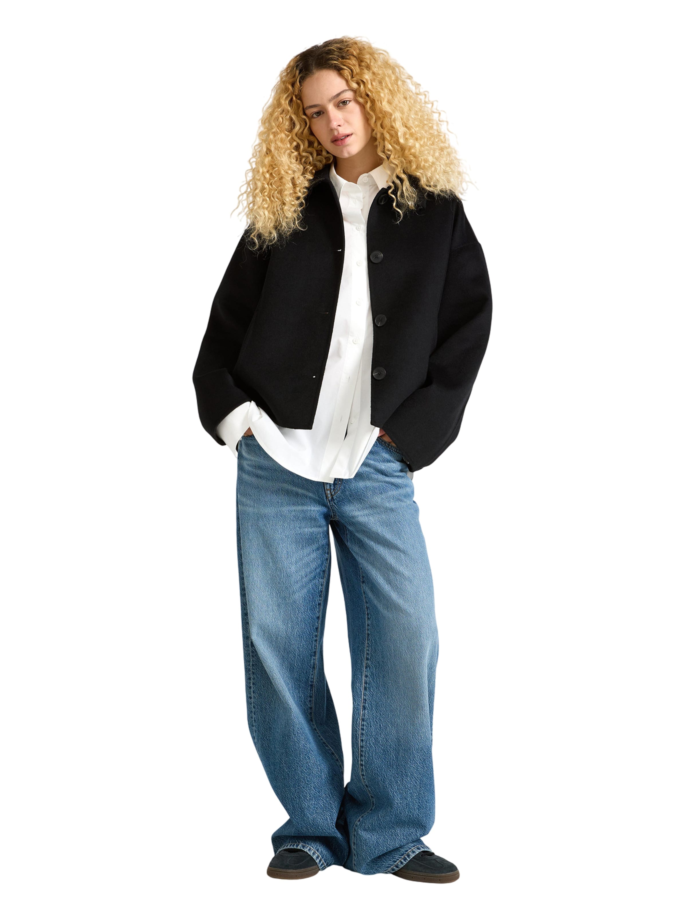 Lindex Přechodná bunda 'Melissa' – černá: přední strana