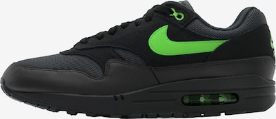Nike Sportswear Matalavartiset tennarit 'Air Max 1 Essentials' värissä neonvihreä / musta, Tuotenäkymä