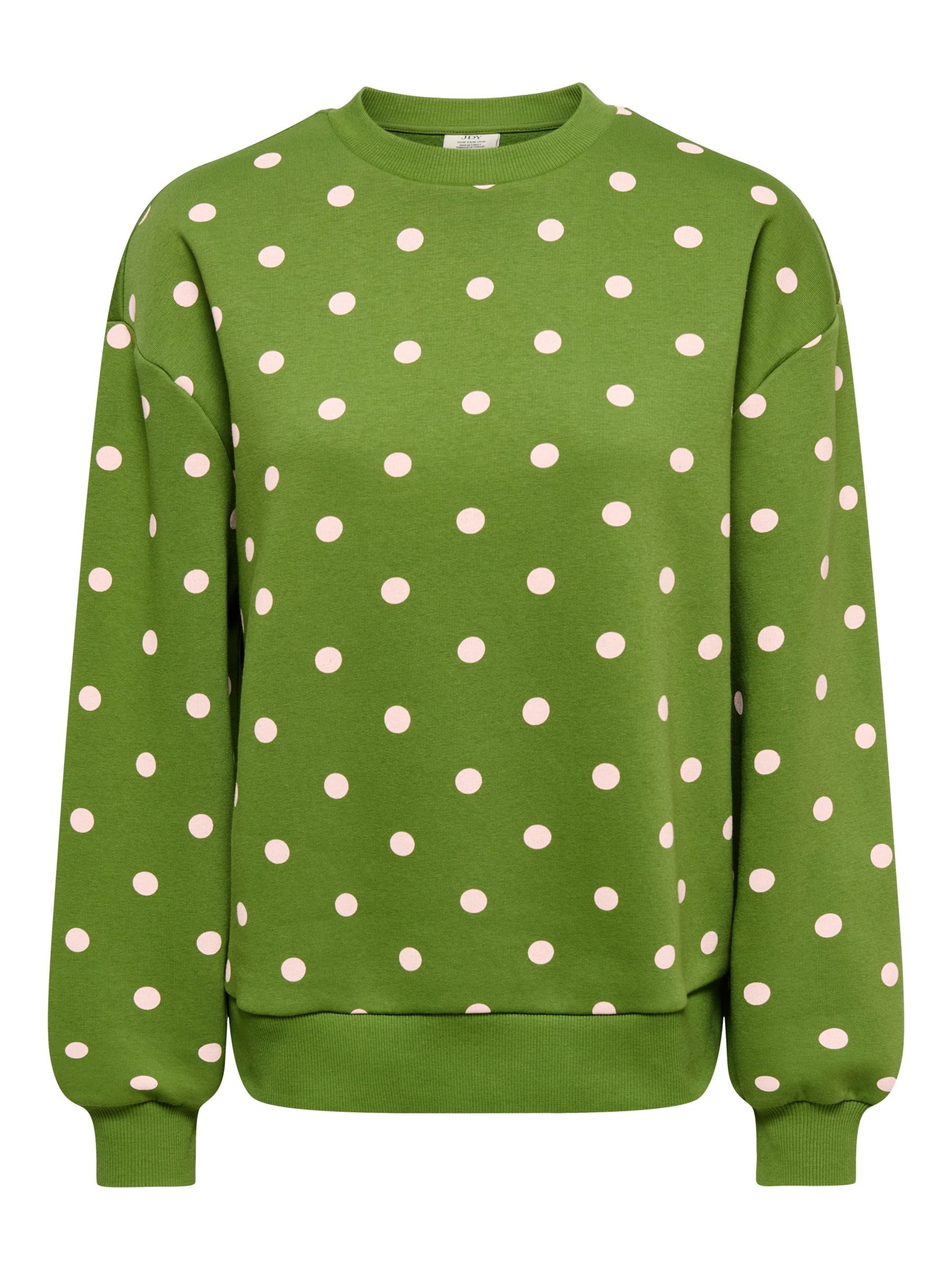 JDY Sweatshirt 'JDYTENA' i grøn: forside