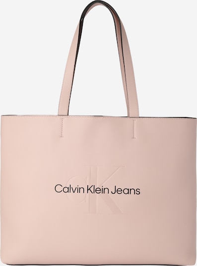 Calvin Klein Jeans "Shopper" tipa soma, krāsa - pūderis / melns, Preces skats