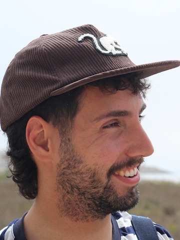 Cappello da baseball sportivo di Surf Monkey in marrone