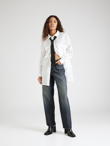 WEEKDAY Wide Leg Jeans 'Rail' in Blau