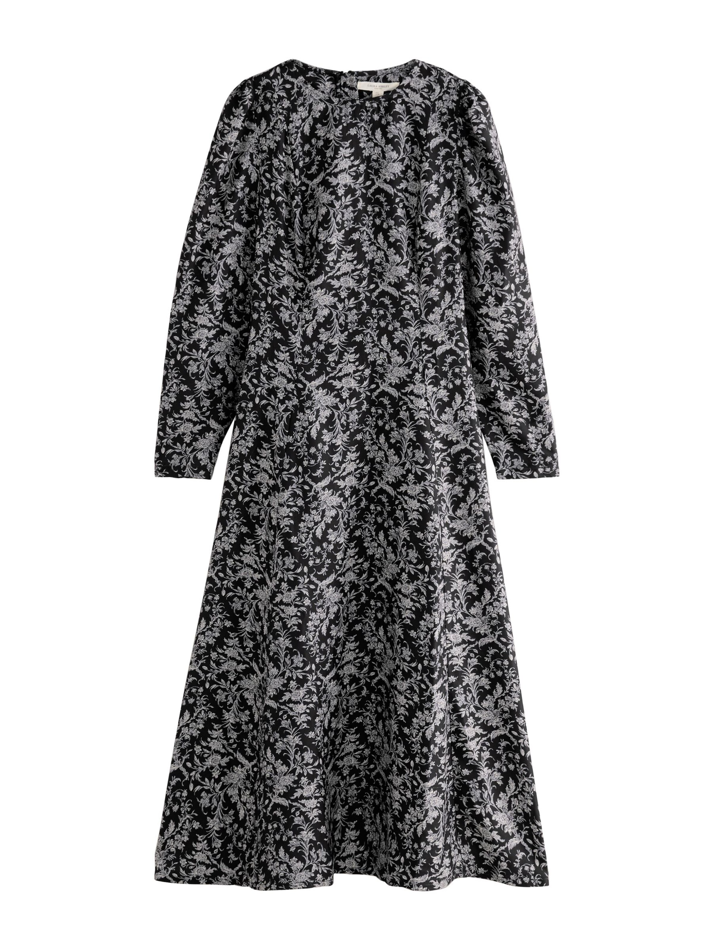 LAURA ASHLEY Jurk in Zwart: voorkant