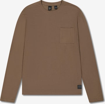 T-Shirt Le Temps Des Cerises en marron : devant