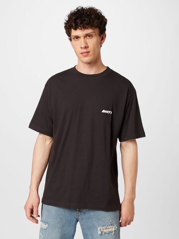 MOUTY - Camiseta en negro: frente