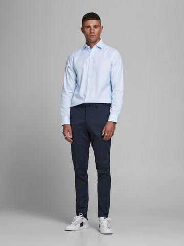 Coupe slim Chemise 'Blaroyal' JACK & JONES en bleu