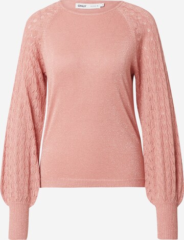 ONLY Sweter 'HELGA' w kolorze różowy: przód