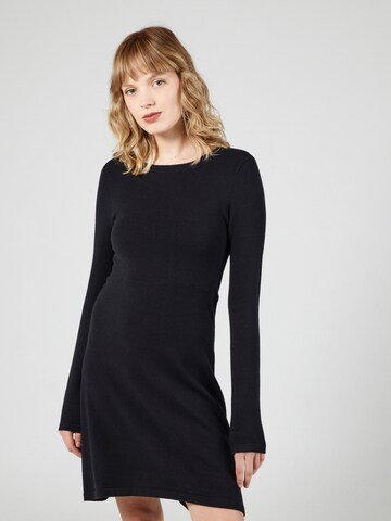 VILA Knitted dress in Black: front