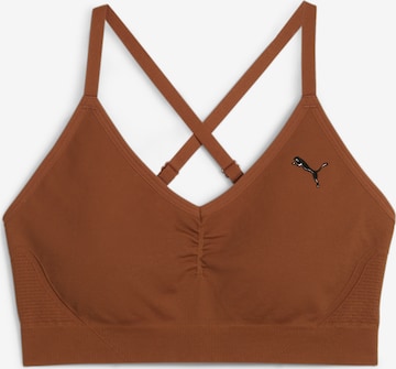 Bustier Soutien-gorge de sport 'Move Shapeluxe' PUMA en marron : devant