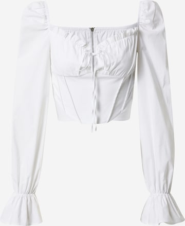 ABOUT YOU x Alina Eremia Blouse 'Carolina' in White: front