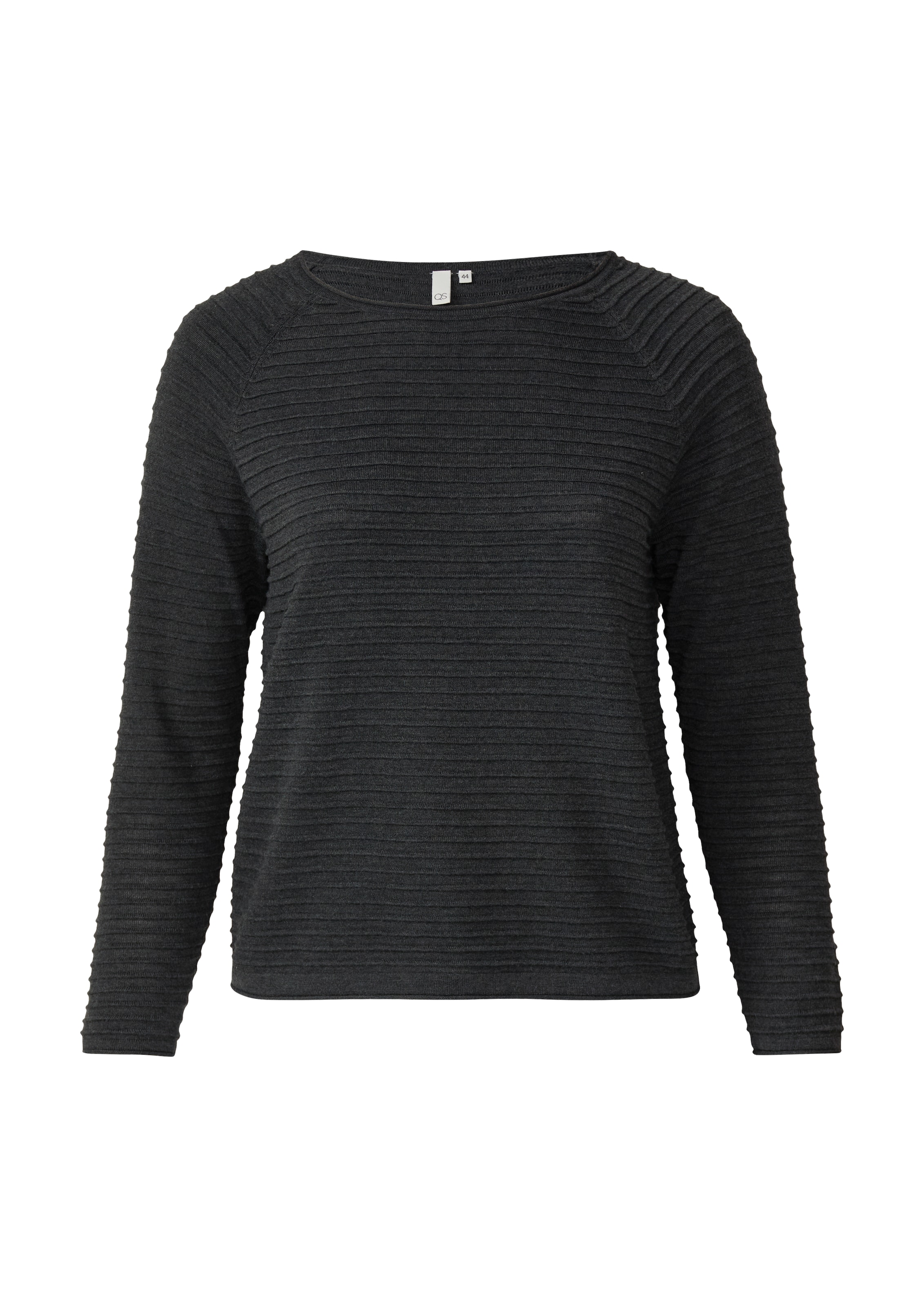 QS Pullover in Schwarz: Vorderseite