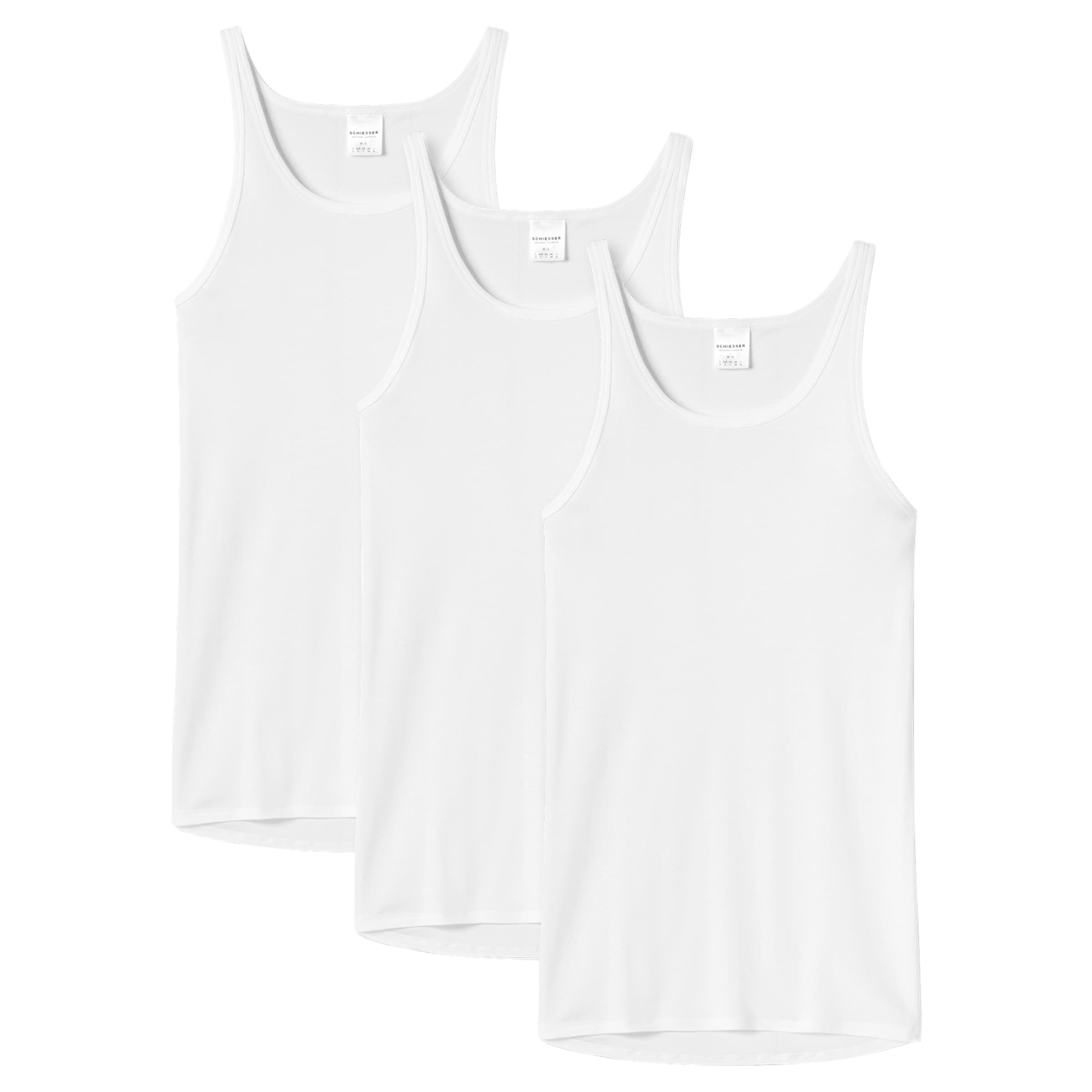 SCHIESSER Undershirt in White: front