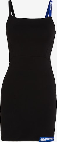 KARL LAGERFELD JEANS - Vestido en negro: frente