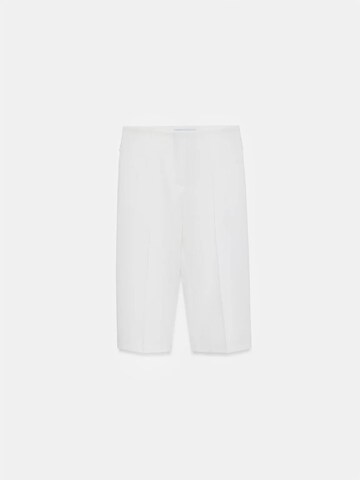 Dilvin Slim fit Trousers with creases 'Shorts' in White