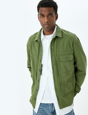 Koton Between-Season Jacket in Green: front