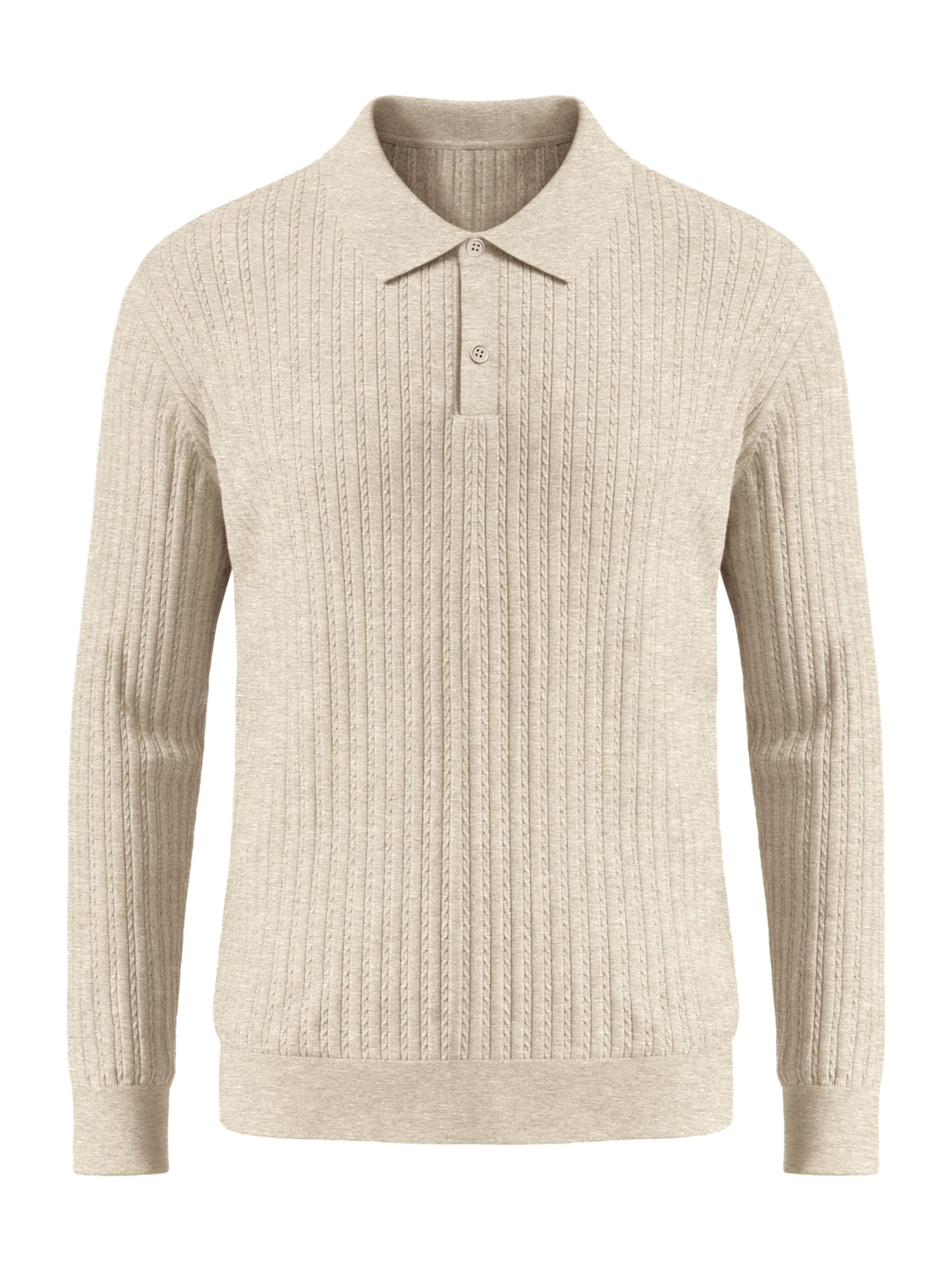 Vantory Poloshirt in Beige: Vorderseite