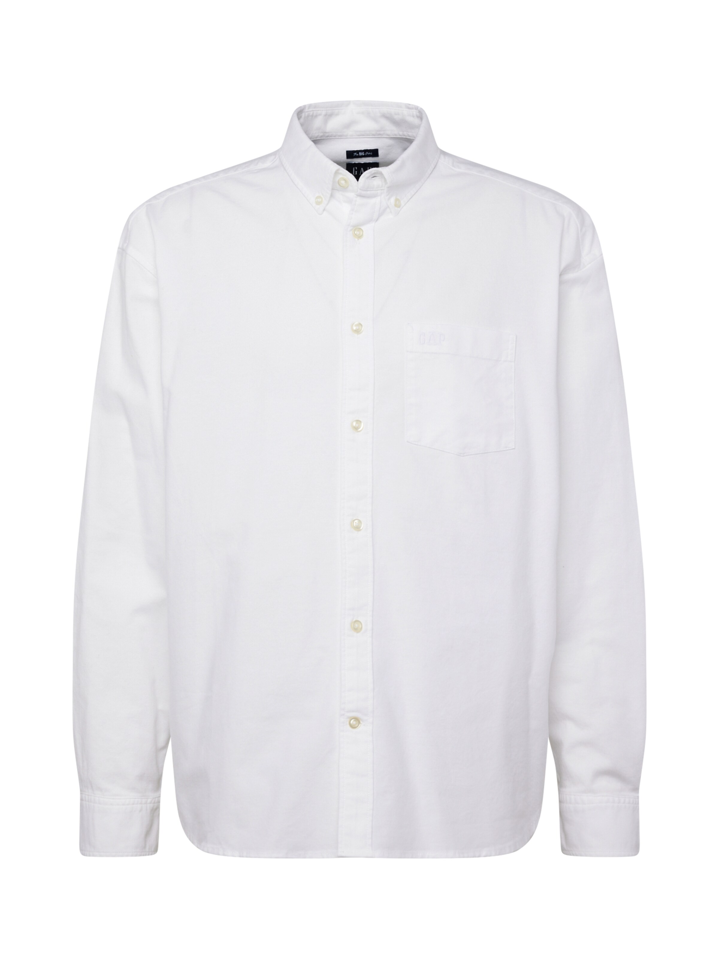 Coupe regular Chemise GAP en blanc : devant