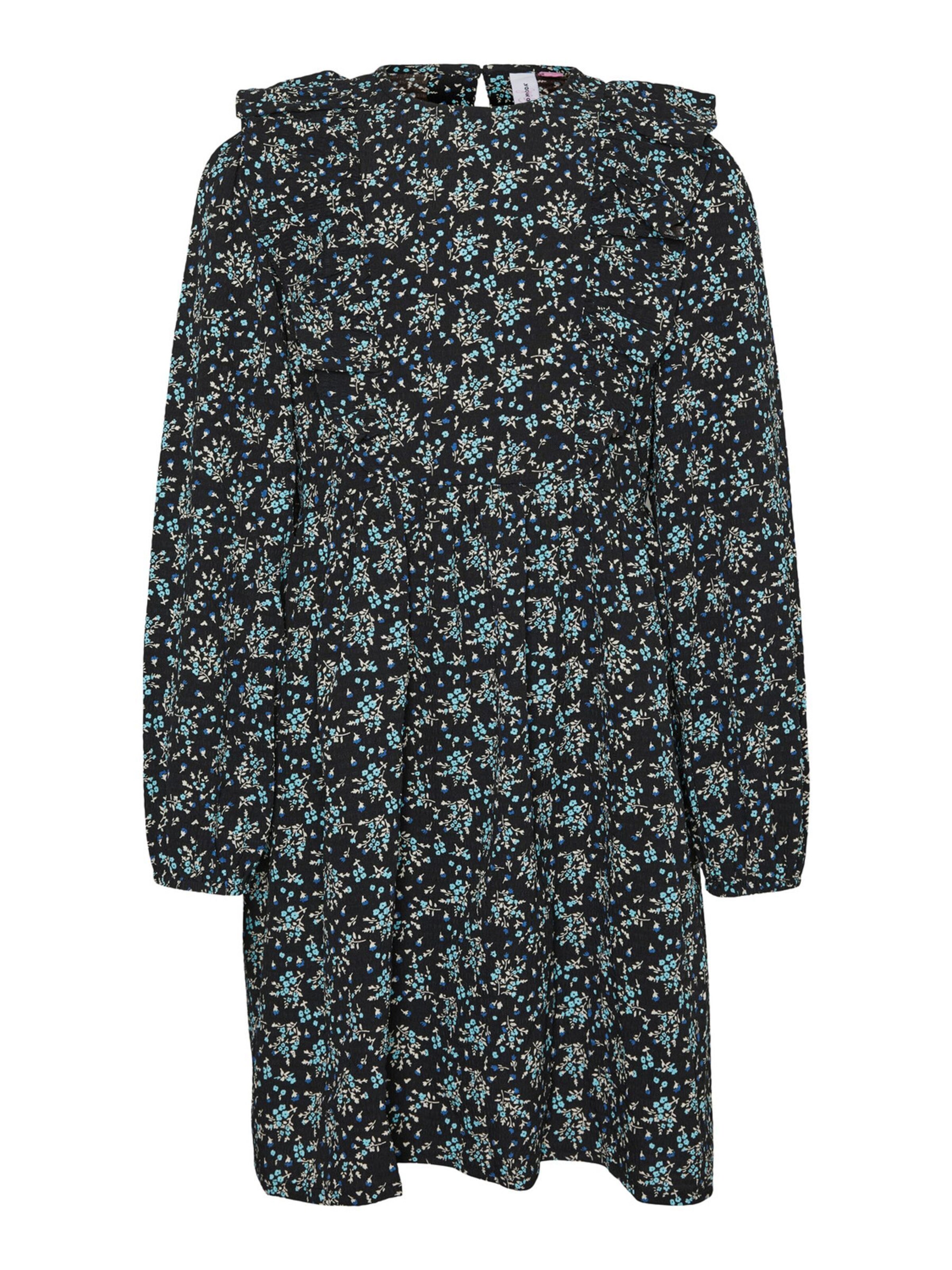 Vero Moda Girl - Vestido 'FLORALY' en negro: frente