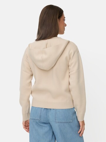 CAMEL ACTIVE Strickjacke mit Kapuze in Beige